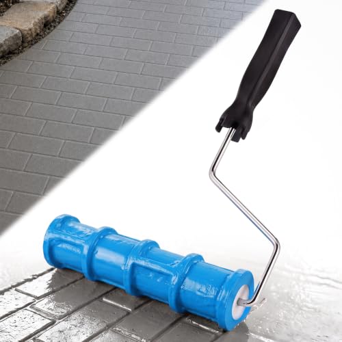 Concrete Texture Roller Stamp, Stone Pattern Decorative Cement Roller for Driveway Patio Walkway, Professional Concrete Imprint Tool for DIY Landscaping & Masonry(Brick Patterns)
