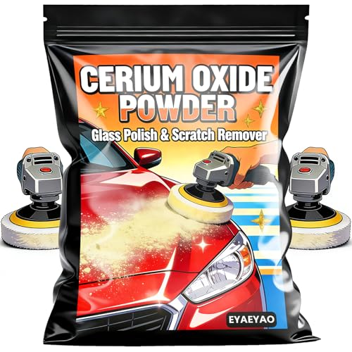 2 Pounds Cerium Oxide Glass Polish & Scratch Remover - High Purity Glass Polishing Compound for Auto Windshield, Mirror & Window Polish, Professional Grade Cerium Oxide Powder (2 lb) 32 oz