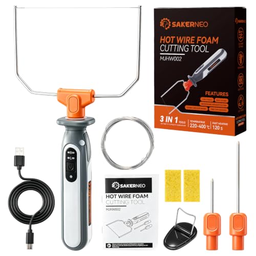 SakerNeo Cordless Hot Wire Foam Cutter, Electric Styrofoam Cutting Tool