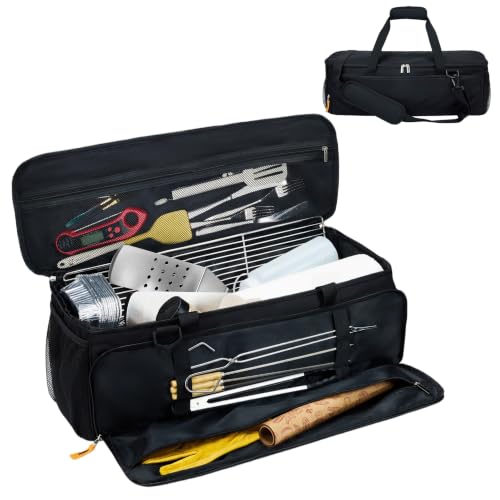 24” Grill Tool Storage with Rigid Bottom Board, BBQ Utensil Bag, Bag Only