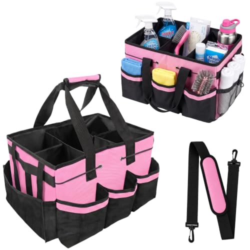 Cleaning Caddy Bag with Handle, Cleaning Caddy Supplies Organizer