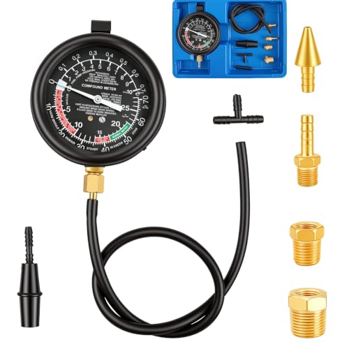 Fuel Pump Vacuum Tester Gauge Kit Carburetor Diagnostics