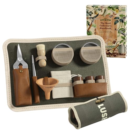 Lush&Dew Seed Saving Collecting Survival Kit, Garden Tools, Gardening Gifts Seed Saving & Collecting Kit