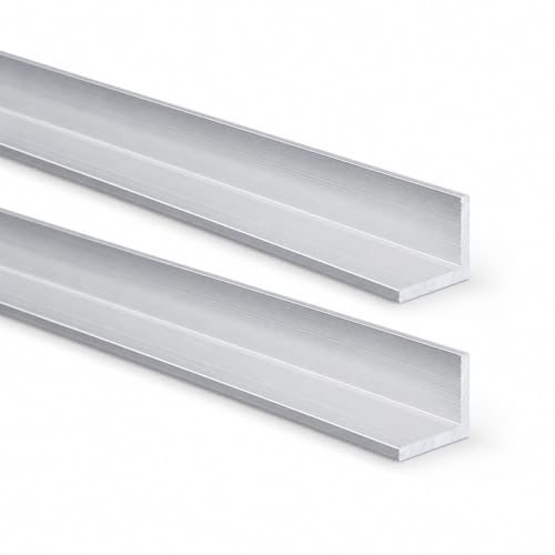 2 PCS Aluminum Angle, 48" Long X 1" Wide X 1/8" Thick, 6063 Aluminum Stock Corner Guard for Framing, Railing & DIY Projects