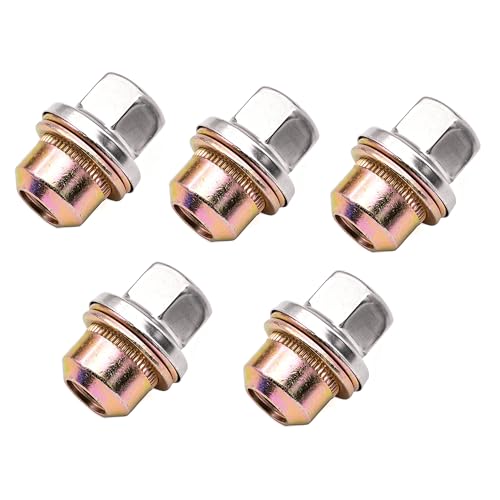 5Pcs Wheel Lug Nuts with Washer Compatible for Land Rover Defender 90/110/130 1990-2016, Range Rover 1987-1995,Discovery 1994-1999 RRD500560