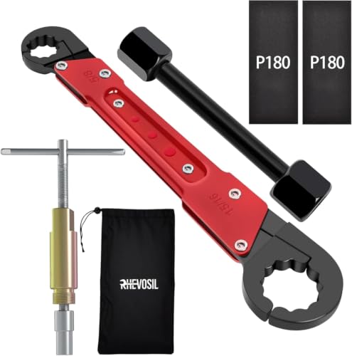 6 Pcs Plumbing Tools Kit with Angle Stop Wrench & Compression Sleeve Puller Angle Stop Wrench With 1/2-inch Compression Sleeve Puller