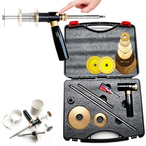 Upgraded Inside Pipe Cutter for PVC Pipe, One-Press Adjustable Depth 0.4"-7", Flush Cut Tool with Diamond Cutting Wheel, Fits Multiple Pipe Sizes, 1/4" Hex Shank for Drill & Impact Driver Pro Kit