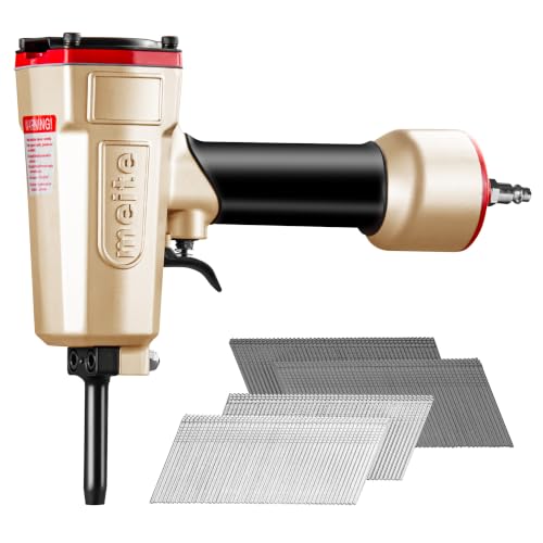 meite NP45 Pneumatic Nail Remover with 1-1/2 Inch 16 Gauge Angled Finish Nails, Professional Heavy Duty Air Punch Nailer Denailer Gun and Galvanized Rust-Proof Finishing Nails, 2,000PCS