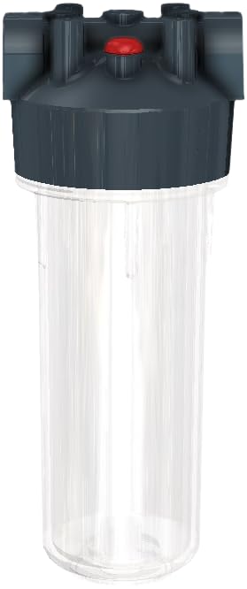 Pentair Pentek R50071 10" x 2.5" Filter Housing, Pressure Relief Clear (Dura)