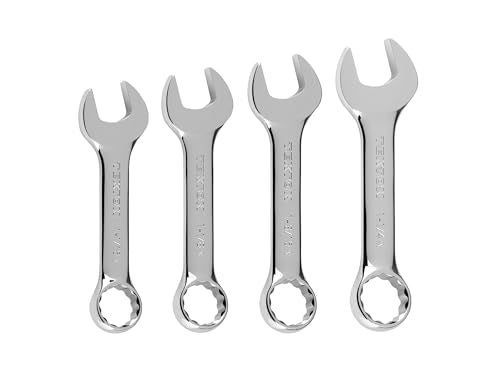 TEKTON Stubby Combination Wrench Set, 4-Piece | WCB90411 Stubby, Tool Only 4-Piece (1-1/16 - 1-1/4 in.)