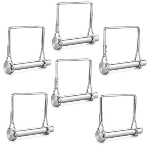 Hicarer 6 Pack Square Trailer Hitch Lock Pin, 1/2" X 3.54" (12.6mm X 90mm) 1/2" X 3.54" (12.6mm X 90mm)