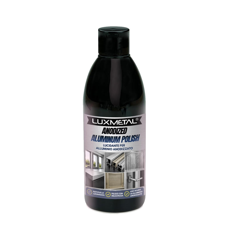 Lux Metal Anodized Aluminum Polish 250g Polish for Anodized Aluminum, Cleans and Revives Window Frames, Profiles, Door Locks, Windows, Handles and Shower Cubicles