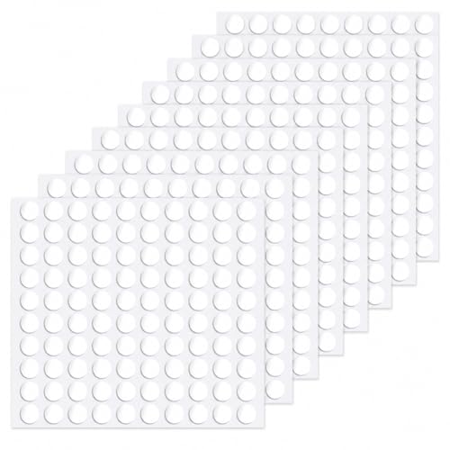 250 Transparent Adhesive Dots, Double Sided Glue Dots for Crafts, Balloons, Posters, Classroom Decor & DIY Projects, Clear Sticky Dots 250