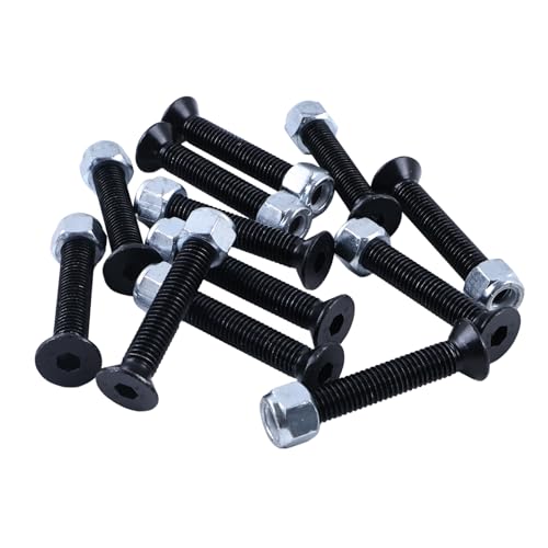 12PCS 1/2 X 3” Knife Blade Bolts Fastener Nuts 900-4900-27 900-4900-88 Compatible with Bandit Brush Wood Chippers