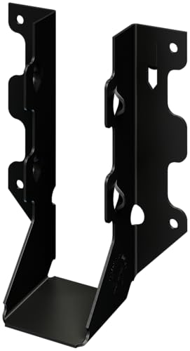 Simpson Strong-Tie LUS26PC Outdoor Accents LUSPC ZMAX, Black Powder-Coated Face-Mount Joist Hanger for 2x6 (Pack of 12)