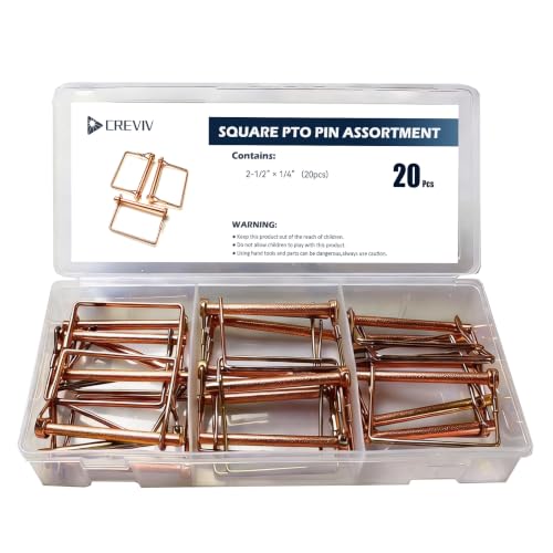 PTO Square Shaft Locking Pin, 1/4" x 2-1/2", 20 Pcs