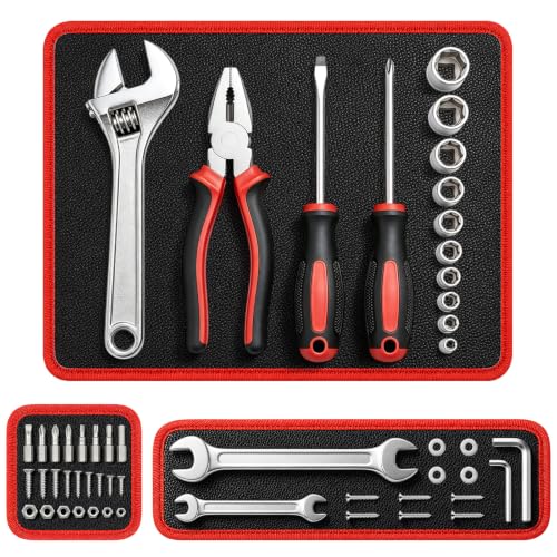3 PCS Magnetic Tool Mat – Heavy Duty Flexible Magnetic Pads for Mechanics