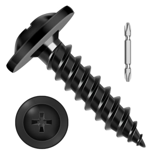 #8 x 3/4" Black Truss Head Self Tapping Wood Screws, 500 PCS #8 x 3/4"