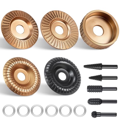 10PCS Complete Wood Carving Disc Set & Rotary Burr, Full Polishing 10