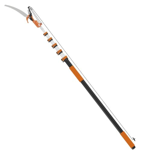 Extendable Manual Pole Saw, Tree Trimming Pruner - 1.35M