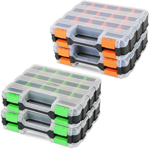 ‎weyleity Small Parts Organizer | Storage Case Tools Box Organizer 34-Compartments