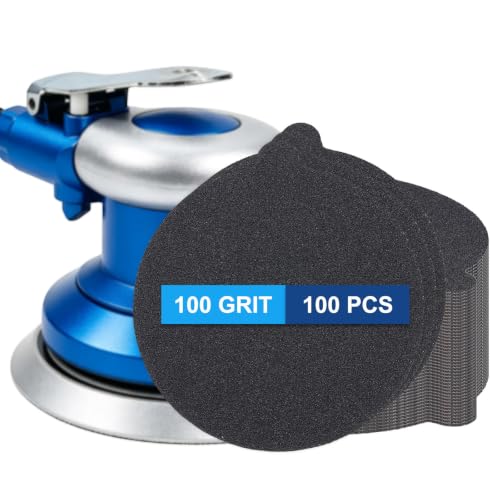100 Pack 5 Inch PSA Sanding Discs with Quick-Release Tab 100 Grit 5"-100 Grit