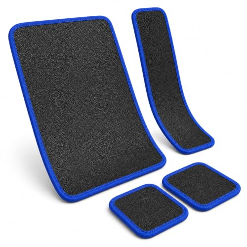 Magnetic Tool Mat Set, Magnetic Pads for Tools - Heavy Duty Magnetic Tool Holder, Flexible Magnet Mat Tray Organizer, for Auto Repair & Workshop, Practical Gifts for Men Dad Mechanics Blue 4