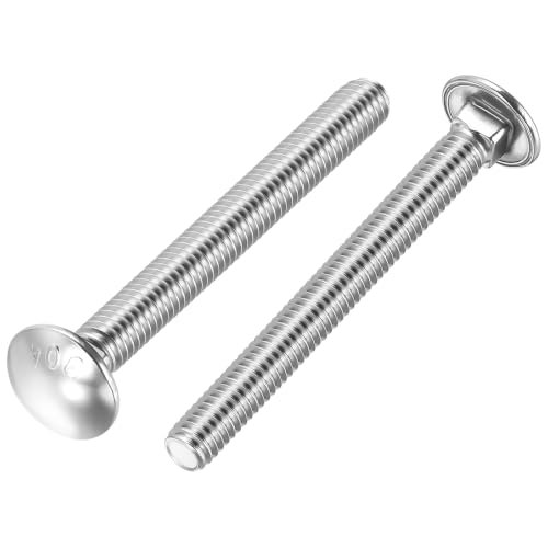 25Pcs 5/16"-18x4 Carriage Bolt 304SS, Silver 5/16"-18x4" 25