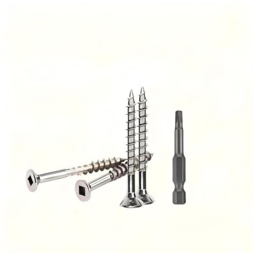 Solot #9 x 2 304 Stainless Steel Wood Screws, 240 Count Square Drive