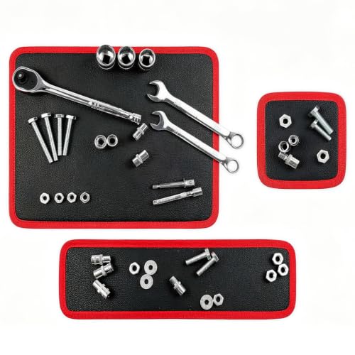 3pcs Magnetic Tool Mat, Magnetic Tool Holder, Magnetic Parts Tool Pad