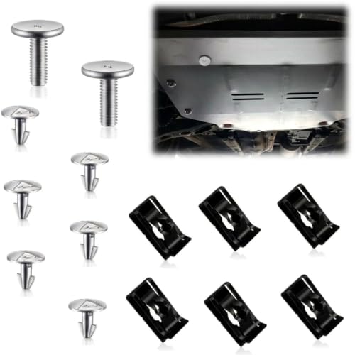 14PCS Lower Engine Cover Pin Screws, Radiator Access Splash Shield Bolt Fastener Clip Hardware Kit, OEM#90674-TY2-A01, Radiator Engine Access Cover Pin Clip, Compatible with Civic CRV Acura