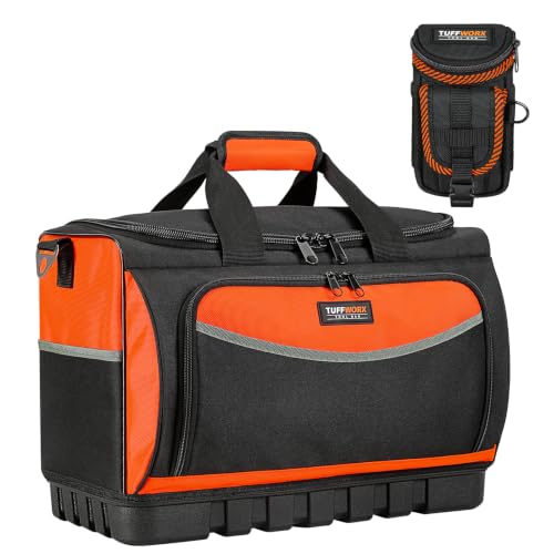 Wide Mouth Tool Bag With Small Tool Pouch