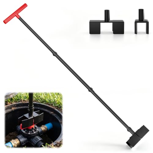 Ball Valve Wrench and Water Valve Key, Adjustable Handle from 16.3- 43.3in