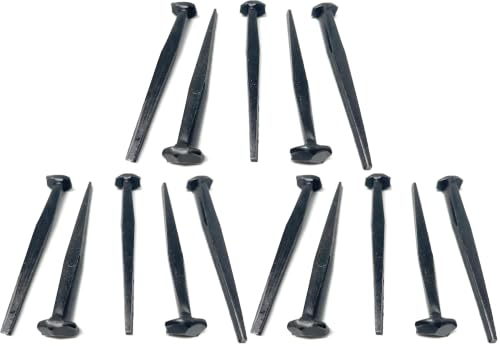Metal Magery 3" Wrought Head Nails Decorative Antique Rose Head Nail Qty: 25 (Pack of 3) 3 inches (Pack of 3)
