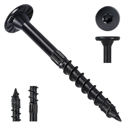 Outdoor Accents Structural Wood Screw Black,Heavy-Duty Outdoor Timber Screw