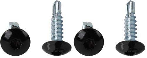 Trailer Exterior Self Tapping Screws (150pcs)#10 x 3/4'' Enclosed Car Hauler Self Tapping Screws/Self Tapping Sheet Metal Screws-Black (Pack of 2) 0.75 inches (Pack of 2)
