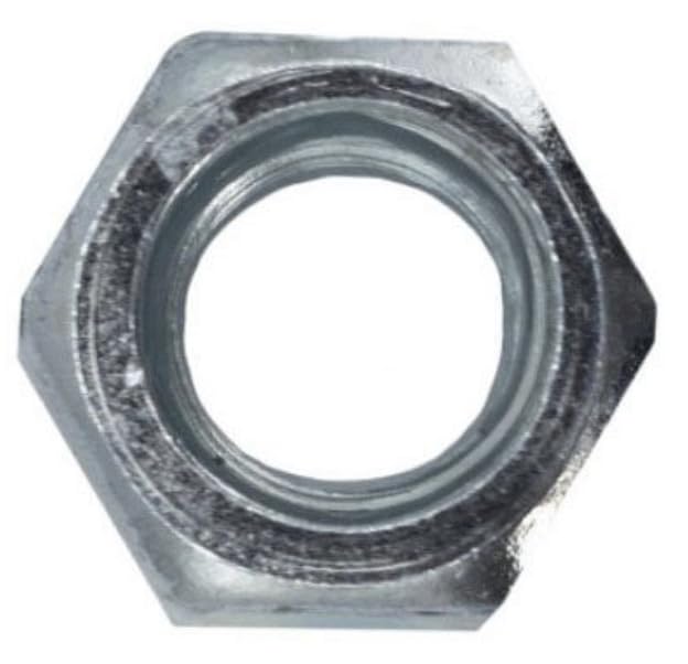 1/2"-13 Hex Nuts Zinc Plated Steel, 100 Pack - 40140J