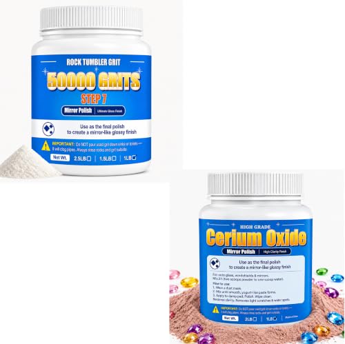 50000 Grit Aluminum Oxide & Red Cerium Oxide Polish Bundle