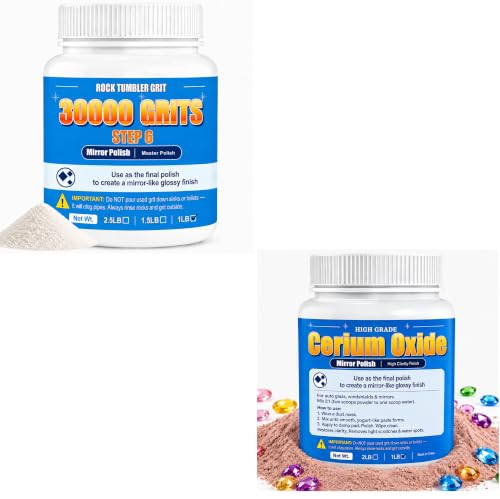 30000 Grit Aluminum Oxide & Red Cerium Oxide Polish Bundle