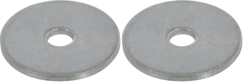 Hillman 100 Pcs Zinc Fender Washers (3/16" x 1") | Large OD Flat Washers for Bolts, Nuts & Screws | Zinc-Plated Steel Hardware for Sheet Metal, Wood & Fastening Projects (Pack of 2) 3/16" x 1" (Pack of 2)