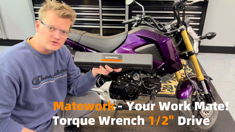 Matework 1/2 Inch Drive Click Torque Wrench, 10-180 ft.lb/13.6-244.1 Nm, ±3% High Precision Lug Nut Torque Wrench with 72 Tooth Dual-Direction for Moto, Wheel Tire and Car Repair 1/2-inch (1PC)
