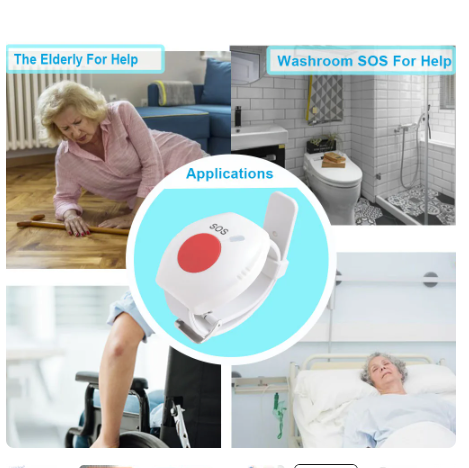 Panic Button RF 433mhz SOS Emergency Button Elderly Alarm Watch Bracelet Old People Home Security Alarm System