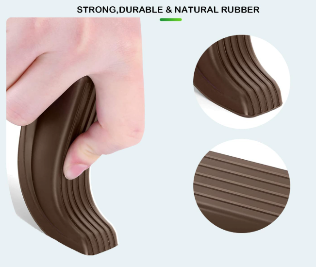 Shepherd Hardware 9133 Door Stop, 1-Pack, Brown 1 Pack