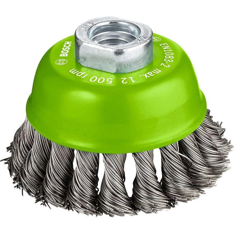 Bosch 2608622060 Wire Cup Brush, Stainless 75 x 0.5 mm