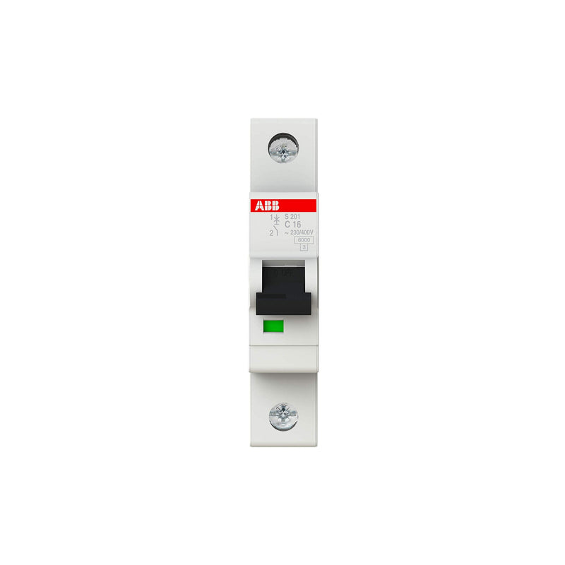 ABB S200 circuit breaker type C, 1-pole 16A System Pro M Compact DIN rail mounting Electronic