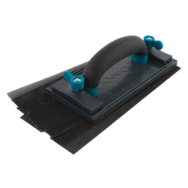 wolfcraft hand sander set, 5 pieces. I 8722000 I For smoothing transitions