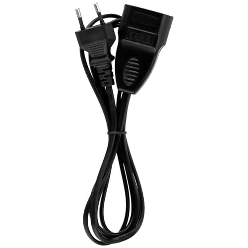 REV Extension Cable Euro Extension 2 m with Euro Plug, Black 2m