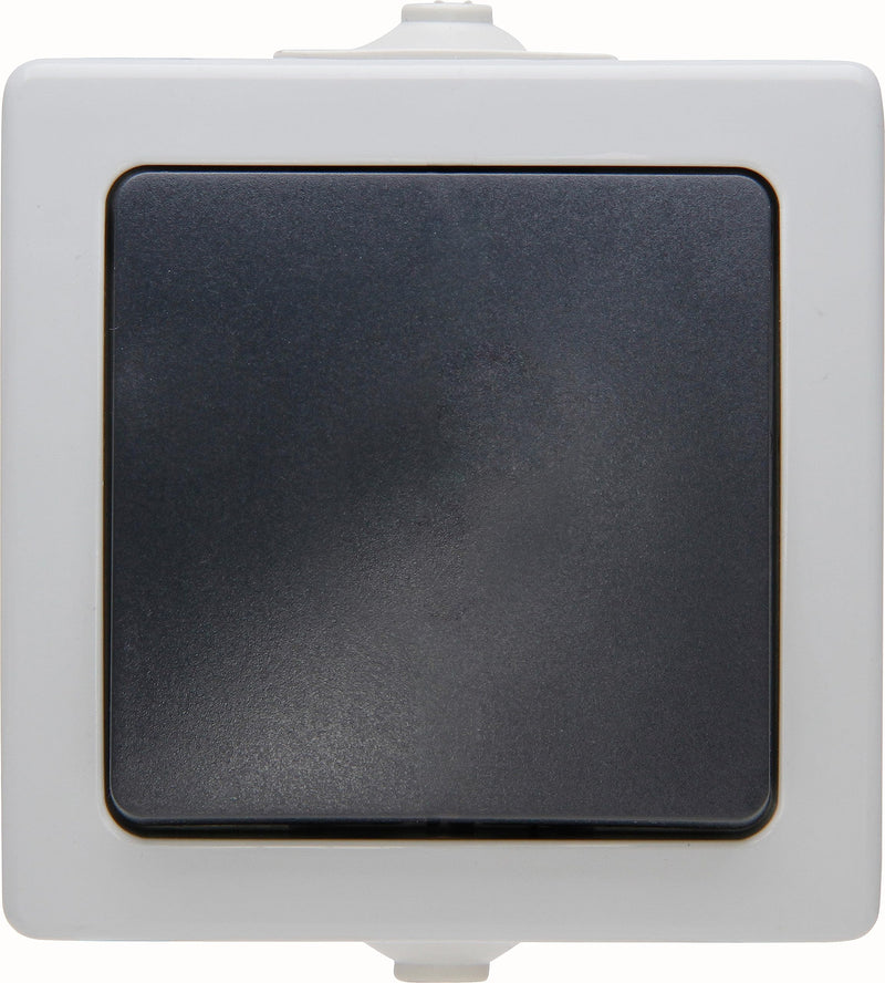 Kopp 565656001 universal switch (off and change switch) surface-mounted wet room Nautic gray off-change switch
