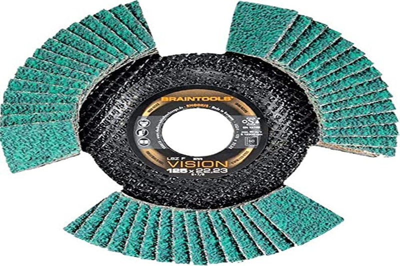 RHODIUS SCHLEIFWERKZEUGE GMBH & CO.KG 207085 flap grinding disc K.80 D.115mm bore 22.2mm RHODIUS