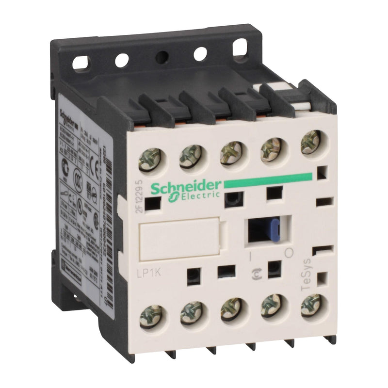Schneider Electric - Power contactor LP1K 3p, 400 V AC3, coil 24 V DC, +1S, 4 kW, 9 A, LP1K0910BD3 1S